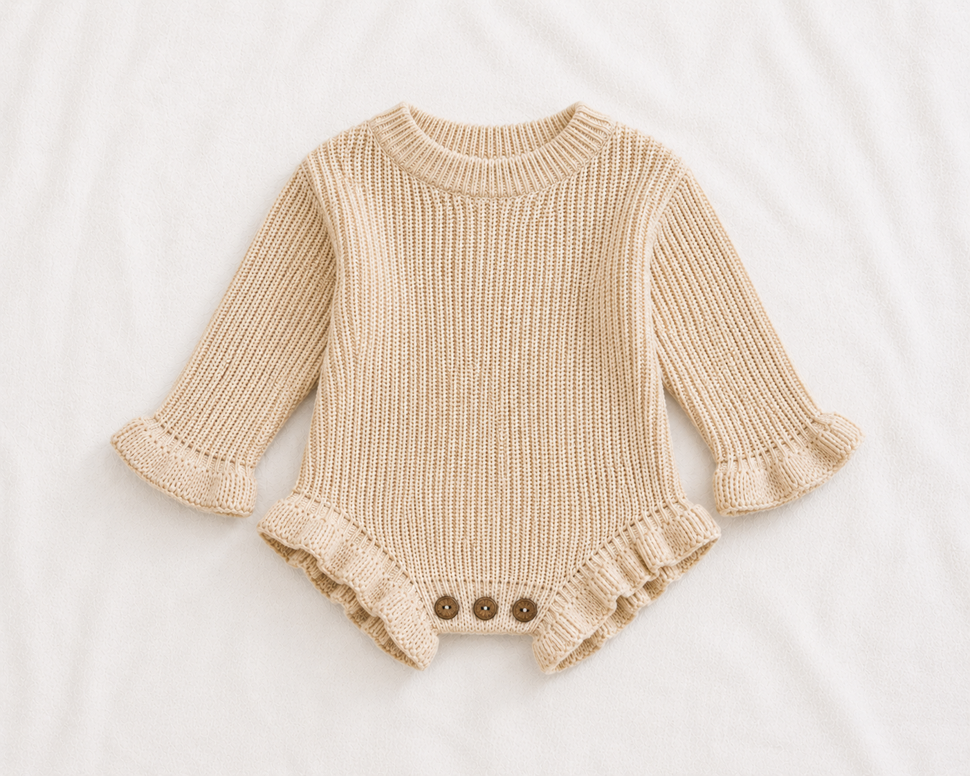 Knitted Frill Romper