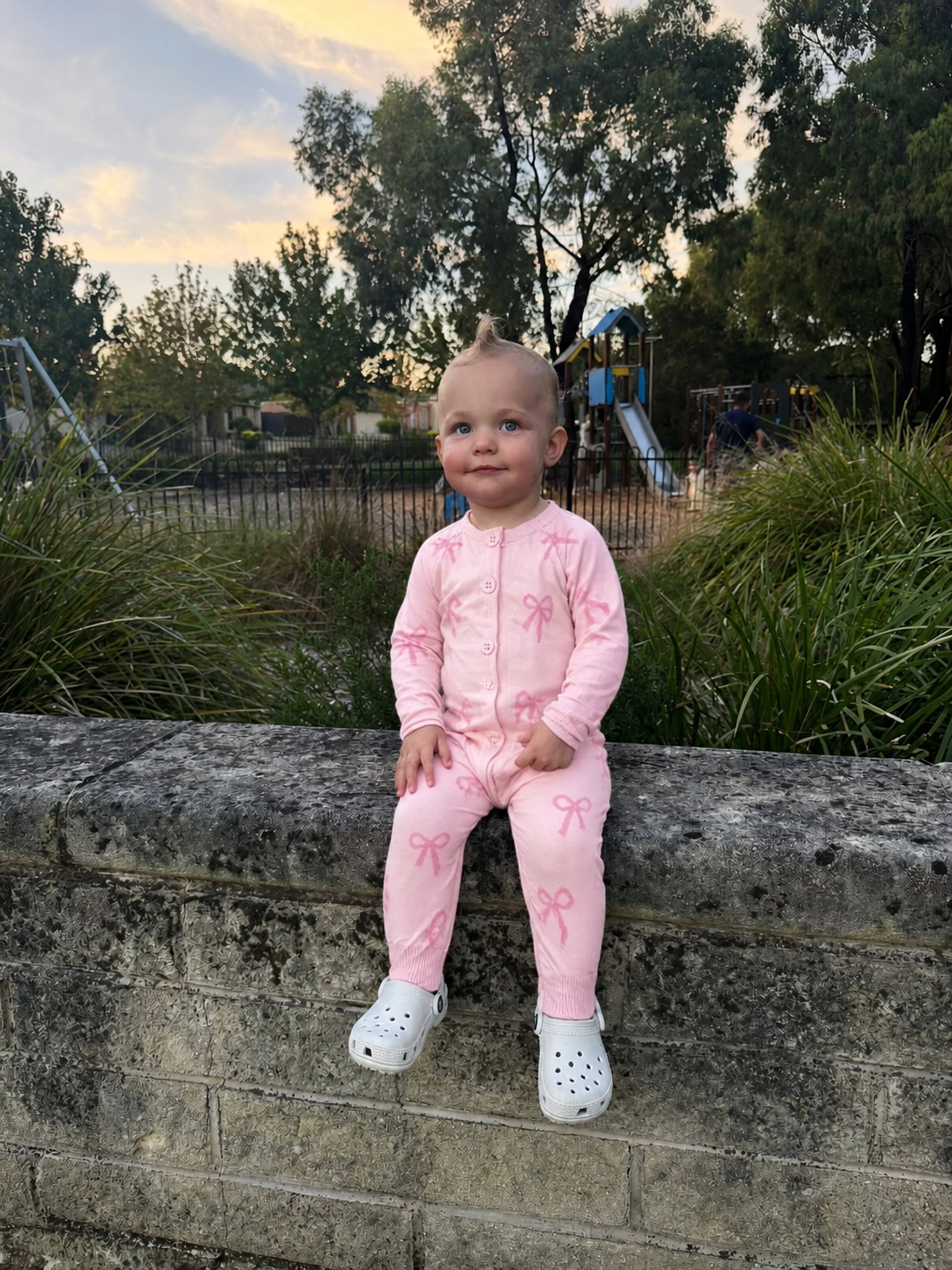 Hallie Bow Romper Set