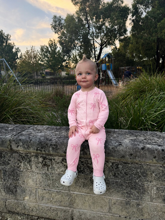 Hallie Bow Romper Set