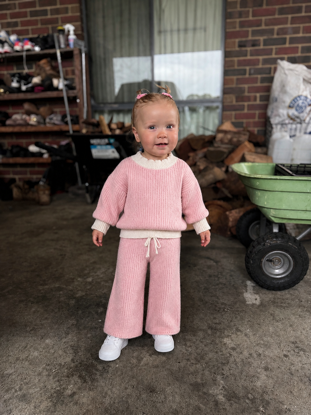 Pretty In Pink Oversized Knit Set