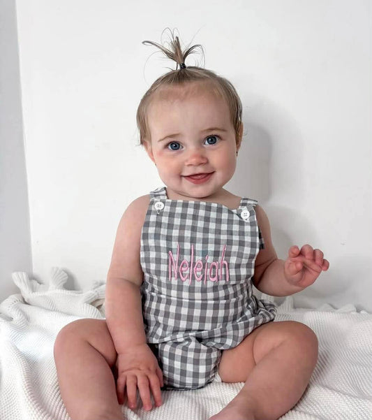 Gingham Romper