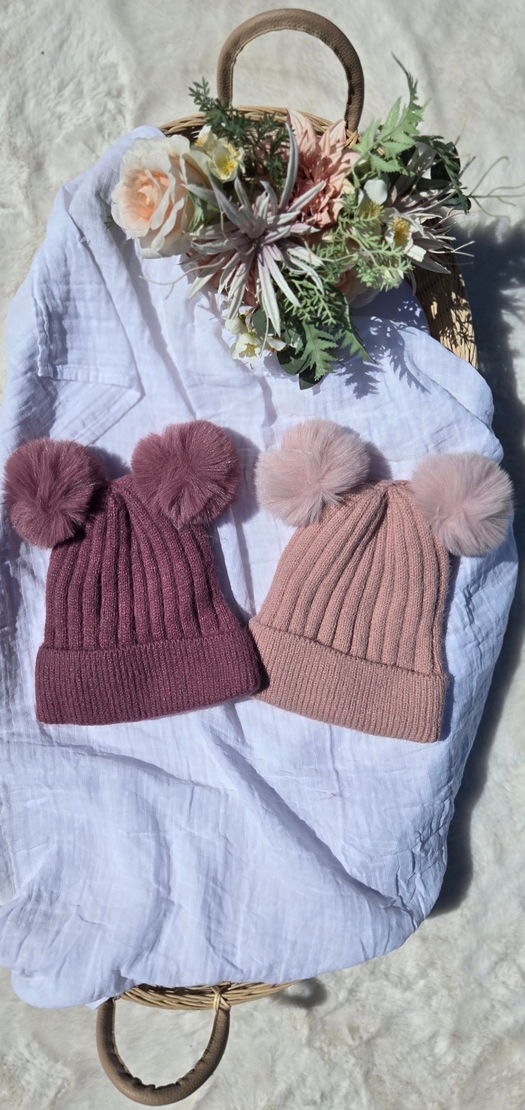 Double Pom Pom Beanies