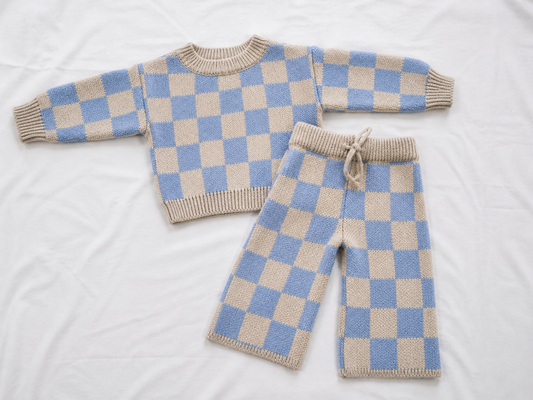 The Wander Cotton Knit Set 🤍✨