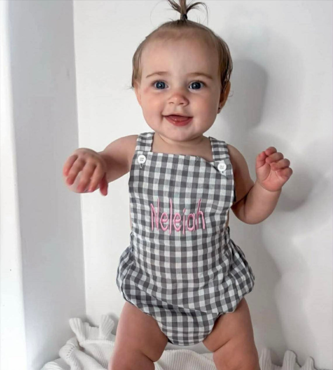 Gingham Romper