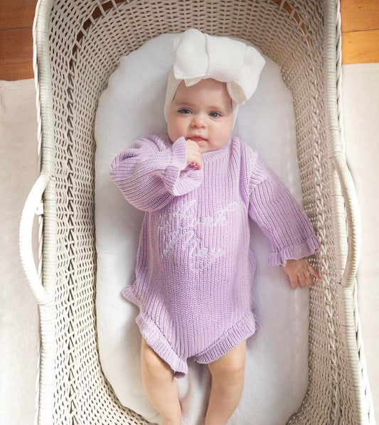 Knitted Frill Romper